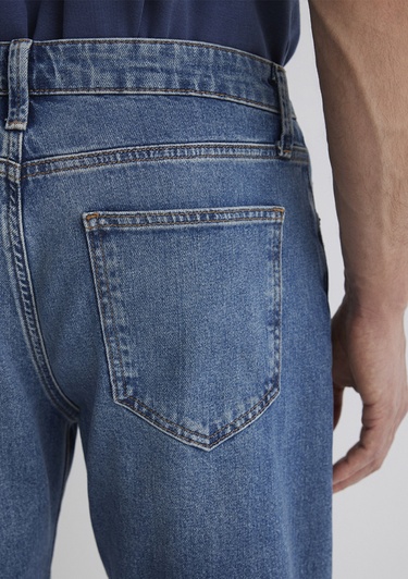  Mavi Brian 90lar İndigo Mavisi Jean Şort 0418487835