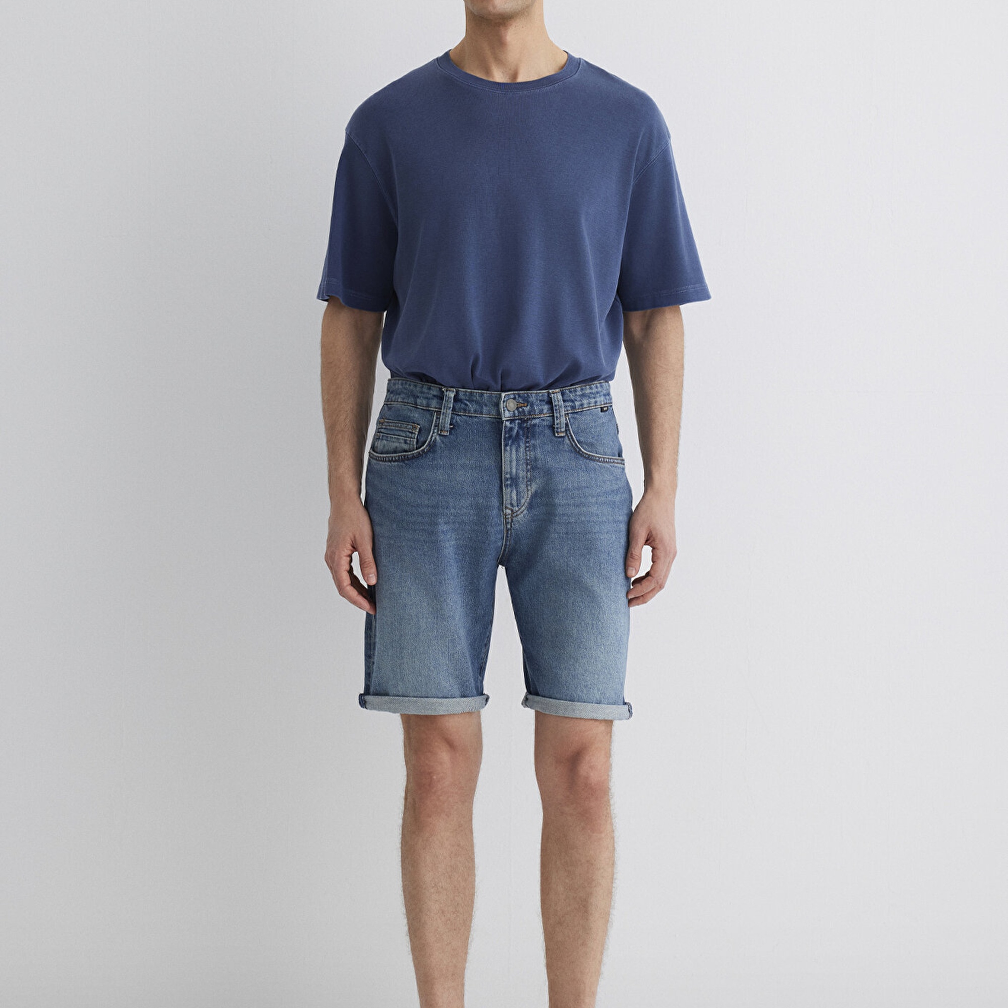 Mavi Brian 90lar İndigo Mavisi Jean Şort 0418487835