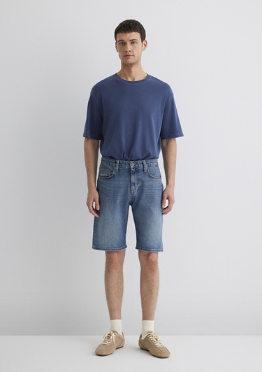  Mavi Brian 90lar İndigo Mavisi Jean Şort 0418487835