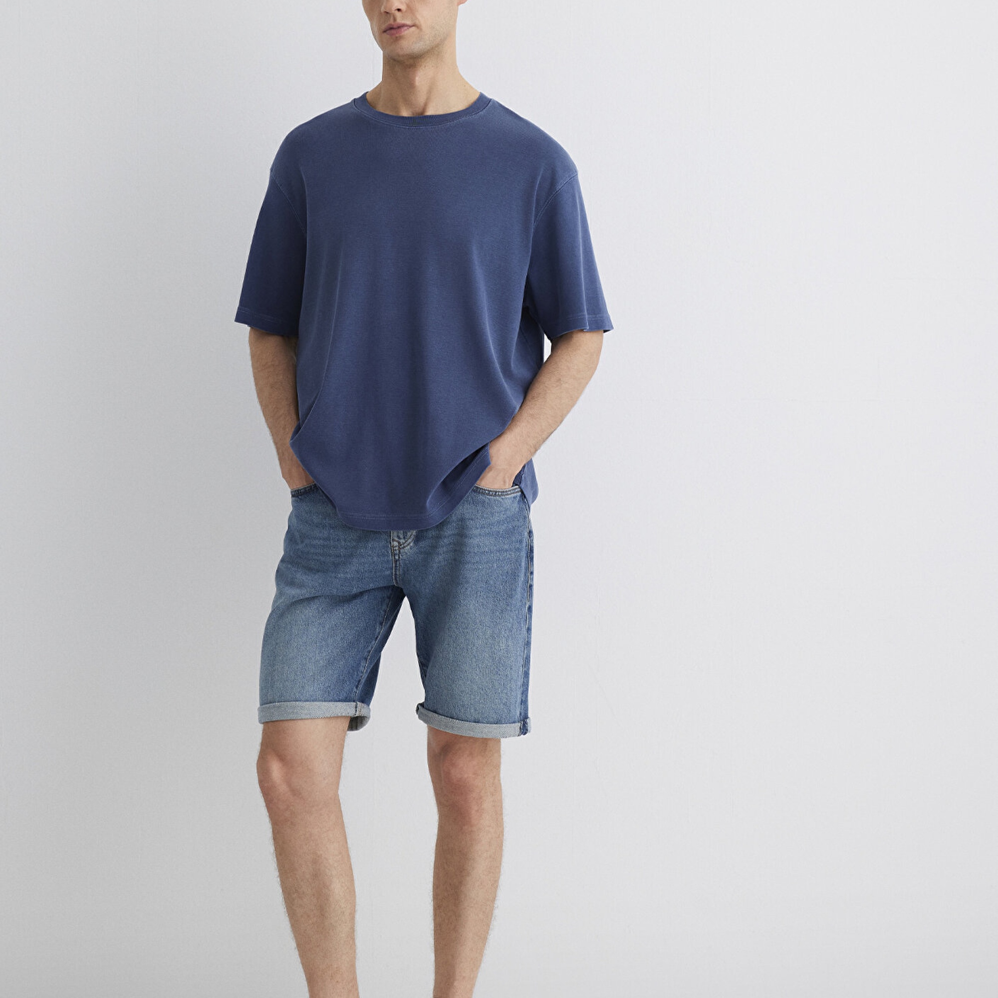 Mavi Brian 90lar İndigo Mavisi Jean Şort 0418487835