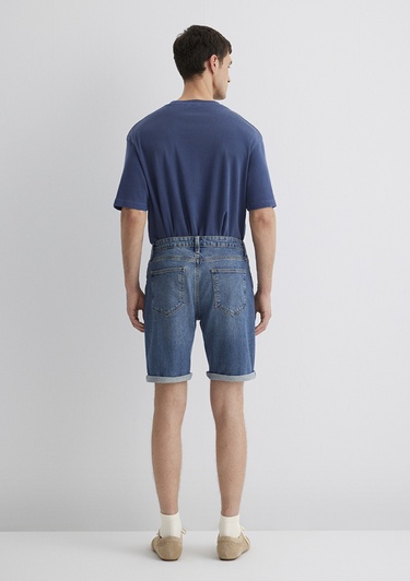  Mavi Brian 90lar İndigo Mavisi Jean Şort 0418487835
