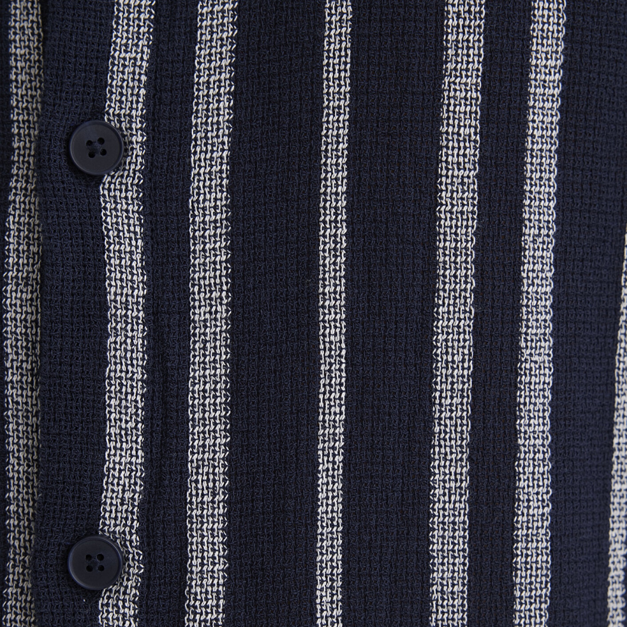 Mavi Çizgili Lacivert Gömlek Loose Fit / Bol Rahat Kesim 0211541-70490