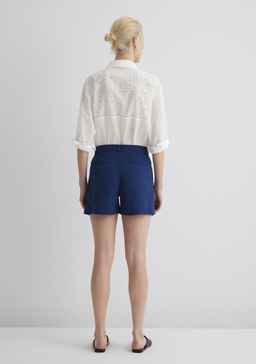  Mavi Tencel TM Liyosel Mavi Şort 1410201-80195