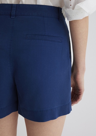  Mavi Tencel TM Liyosel Mavi Şort 1410201-80195