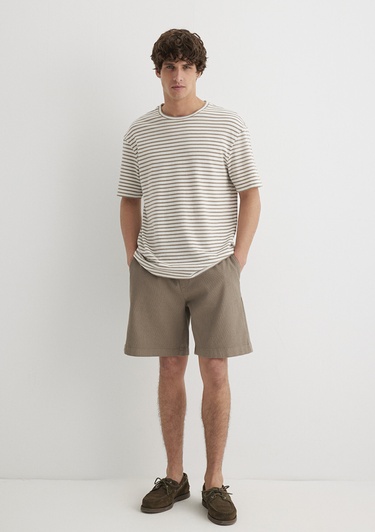  Mavi Kahverengi Şort 0410273-70321