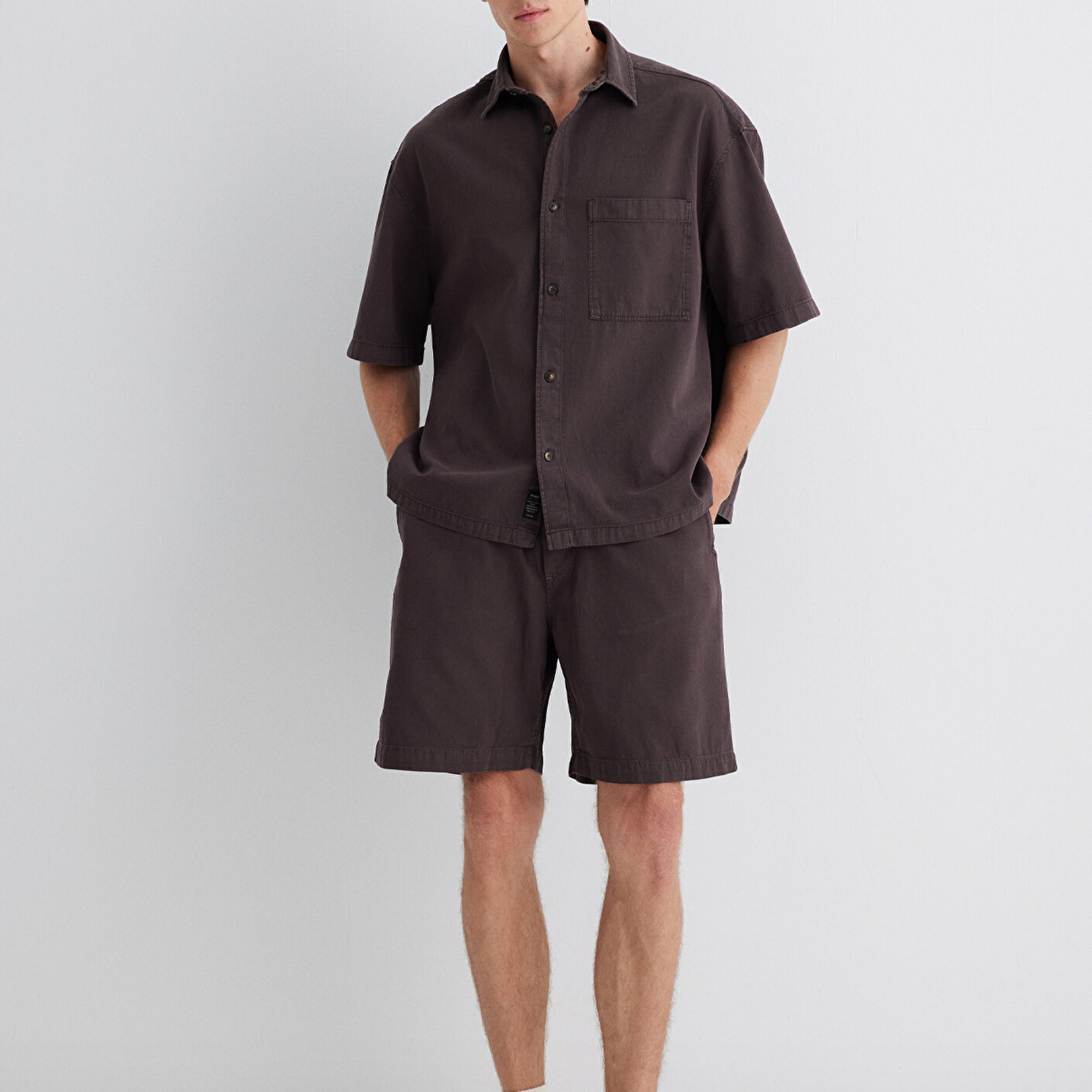 Mavi Mor Kargo Şort 0410278-86683