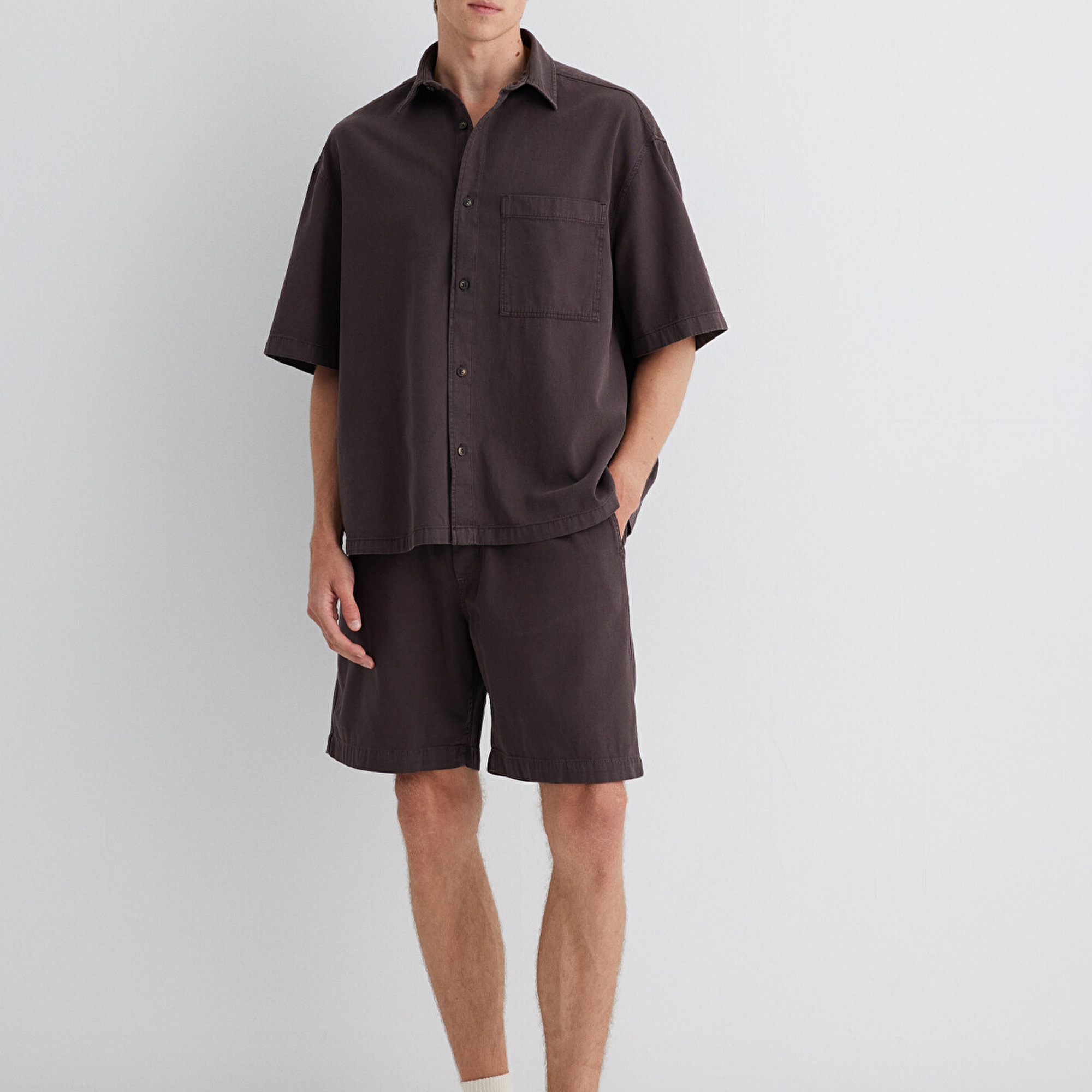 Mavi Mor Kargo Şort 0410278-86683