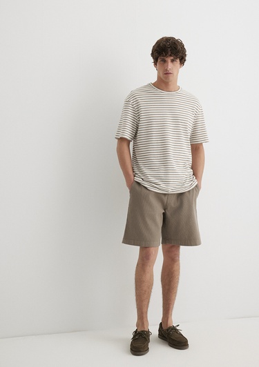  Mavi Kahverengi Şort 0410273-70321