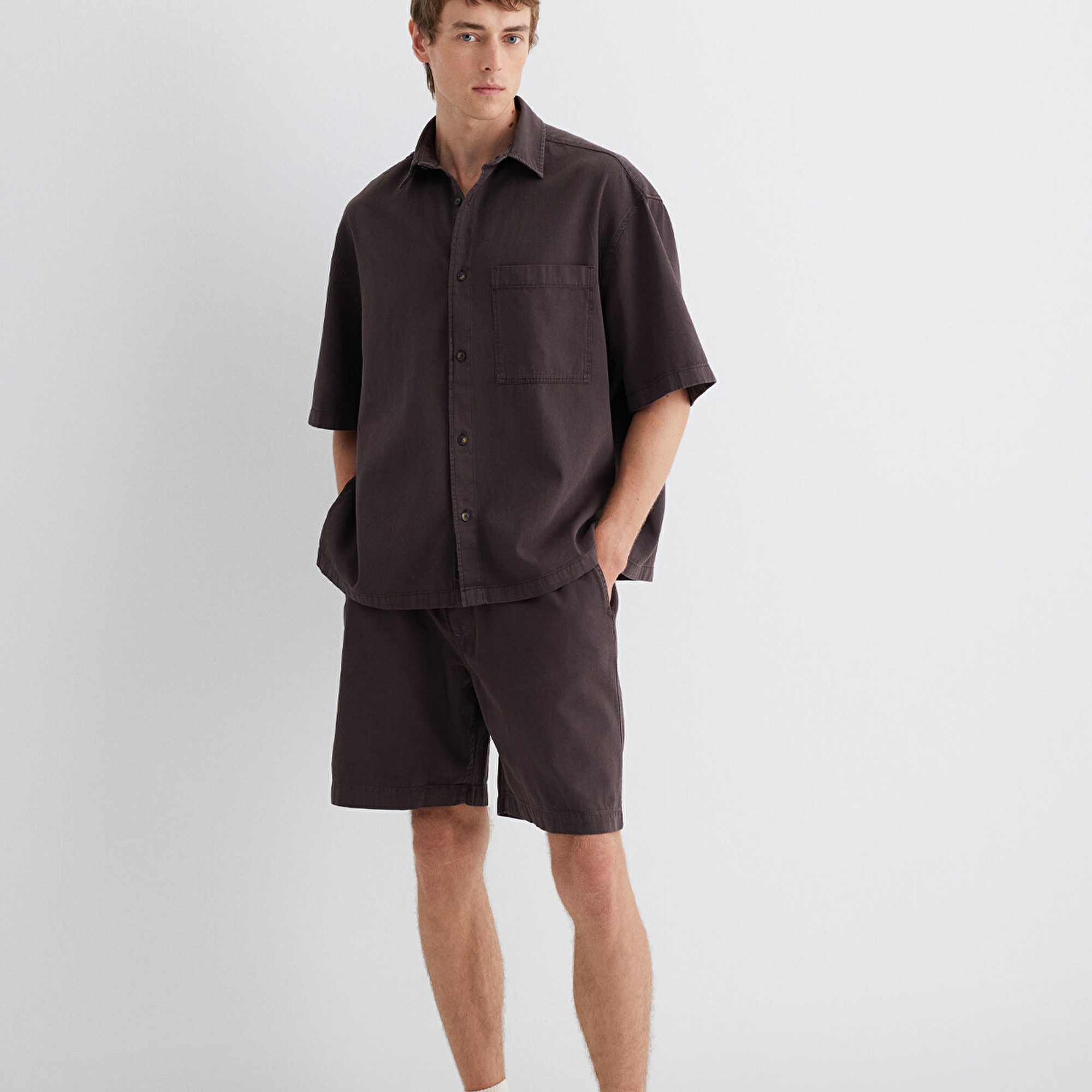 Mavi Mor Kargo Şort 0410278-86683