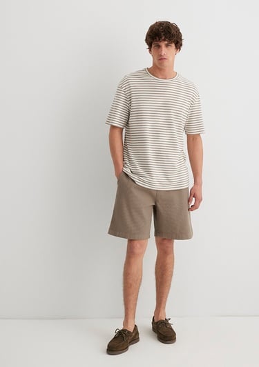  Mavi Kahverengi Şort 0410273-70321