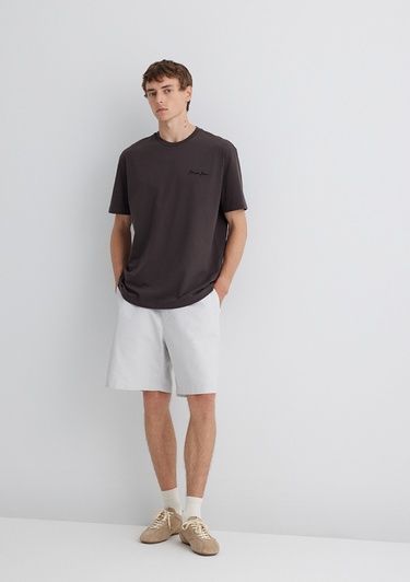  Mavi Gri Şort 0410268-70080