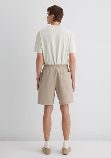  Mavi Bej Şort 0410268-82044