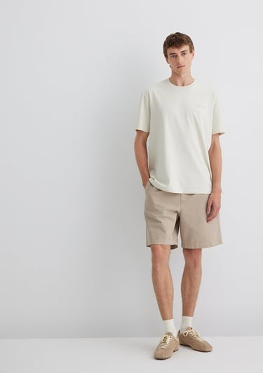  Mavi Bej Şort 0410268-82044