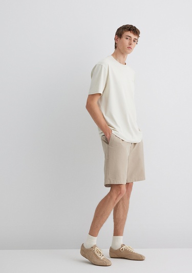  Mavi Bej Şort 0410268-82044