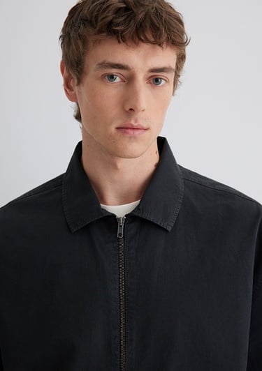  Mavi Antrasit Gömlek Oversize / Geniş Kesim 0211545-70092