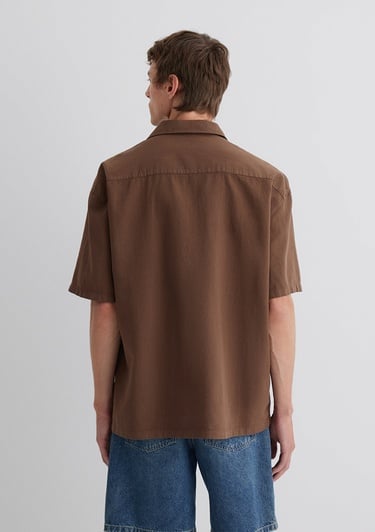  Mavi Kahverengi Gömlek Oversize / Geniş Kesim 0210679-89330