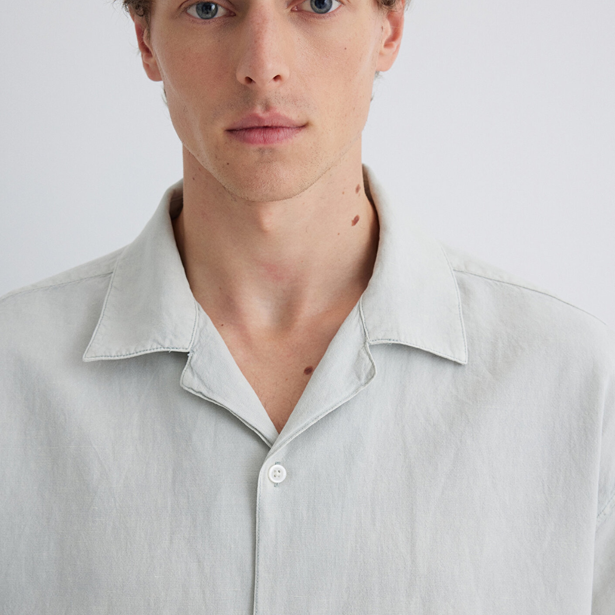 Mavi Yeşil Gömlek Oversize / Geniş Kesim 0210679-70148