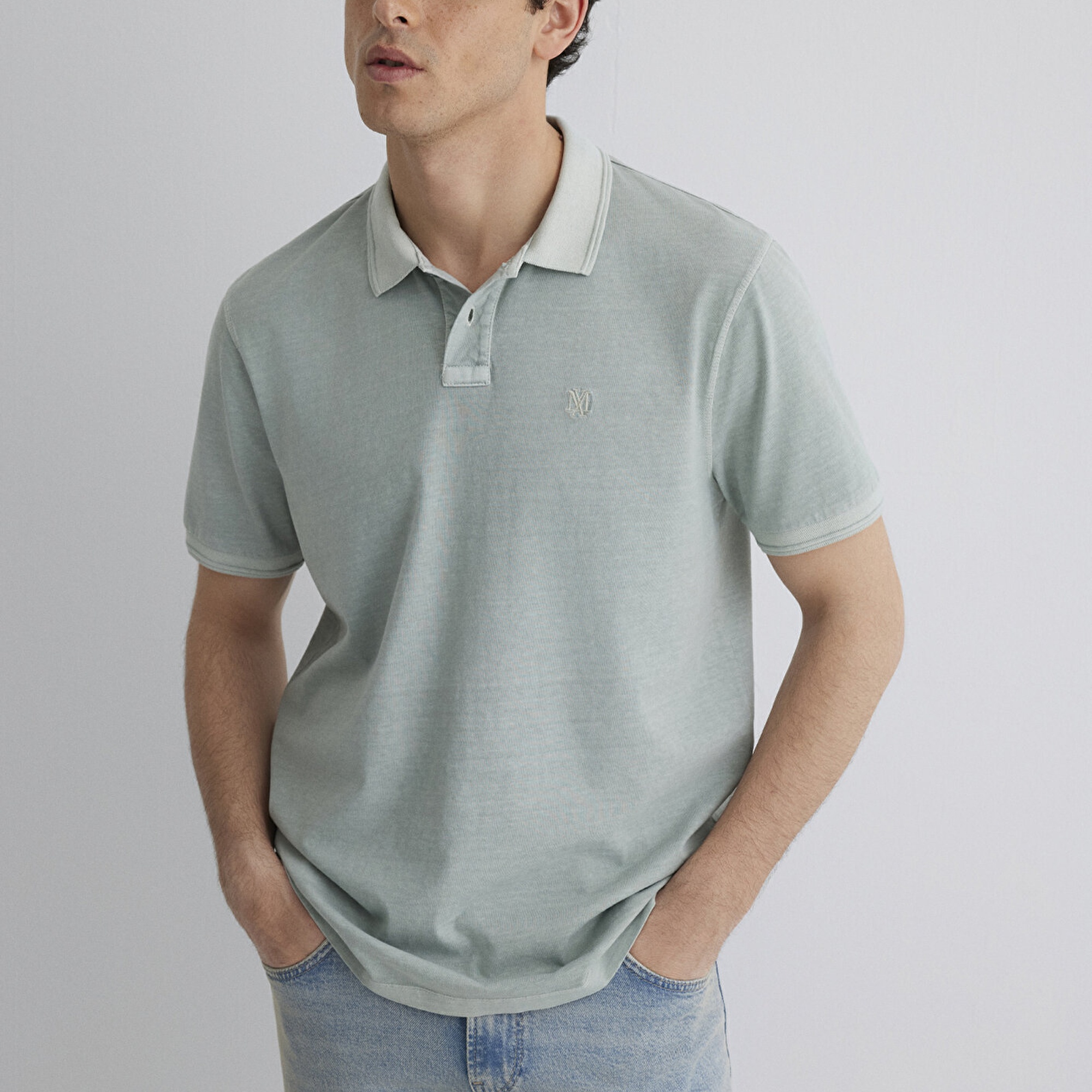 Mavi Yeşil Polo Tişört Regular Fit / Normal Kesim 0612621-70148