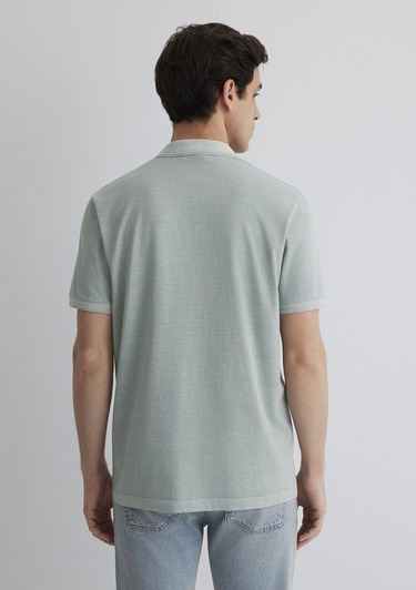  Mavi Yeşil Polo Tişört Regular Fit / Normal Kesim 0612621-70148