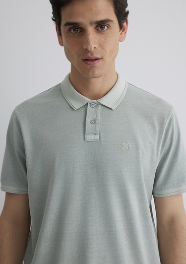  Mavi Yeşil Polo Tişört Regular Fit / Normal Kesim 0612621-70148