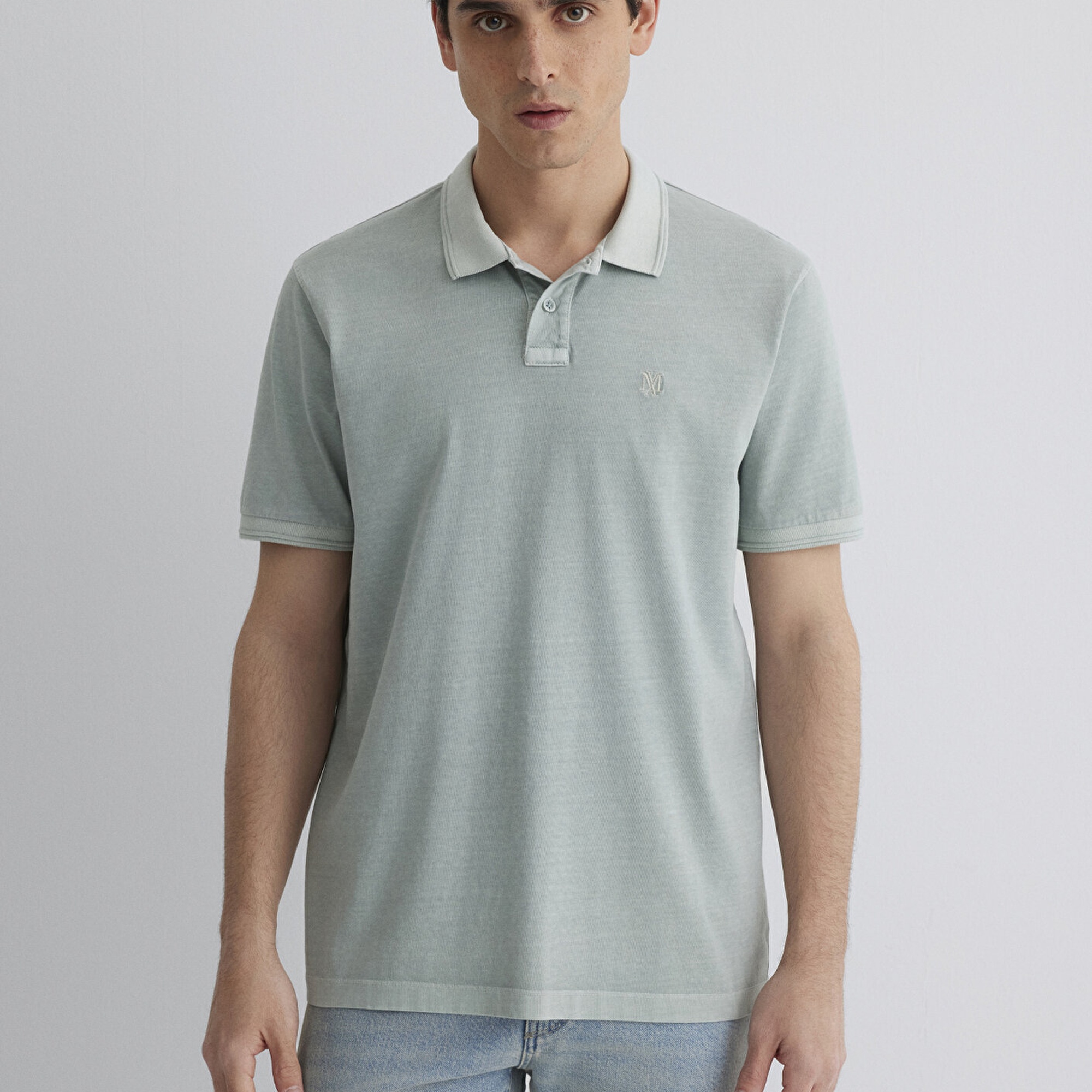 Mavi Yeşil Polo Tişört Regular Fit / Normal Kesim 0612621-70148