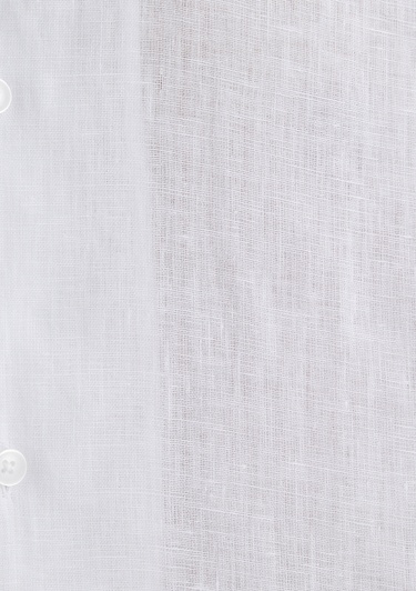  Mavi Beyaz Keten Gömlek Regular Fit / Normal Kesim 0211474-620