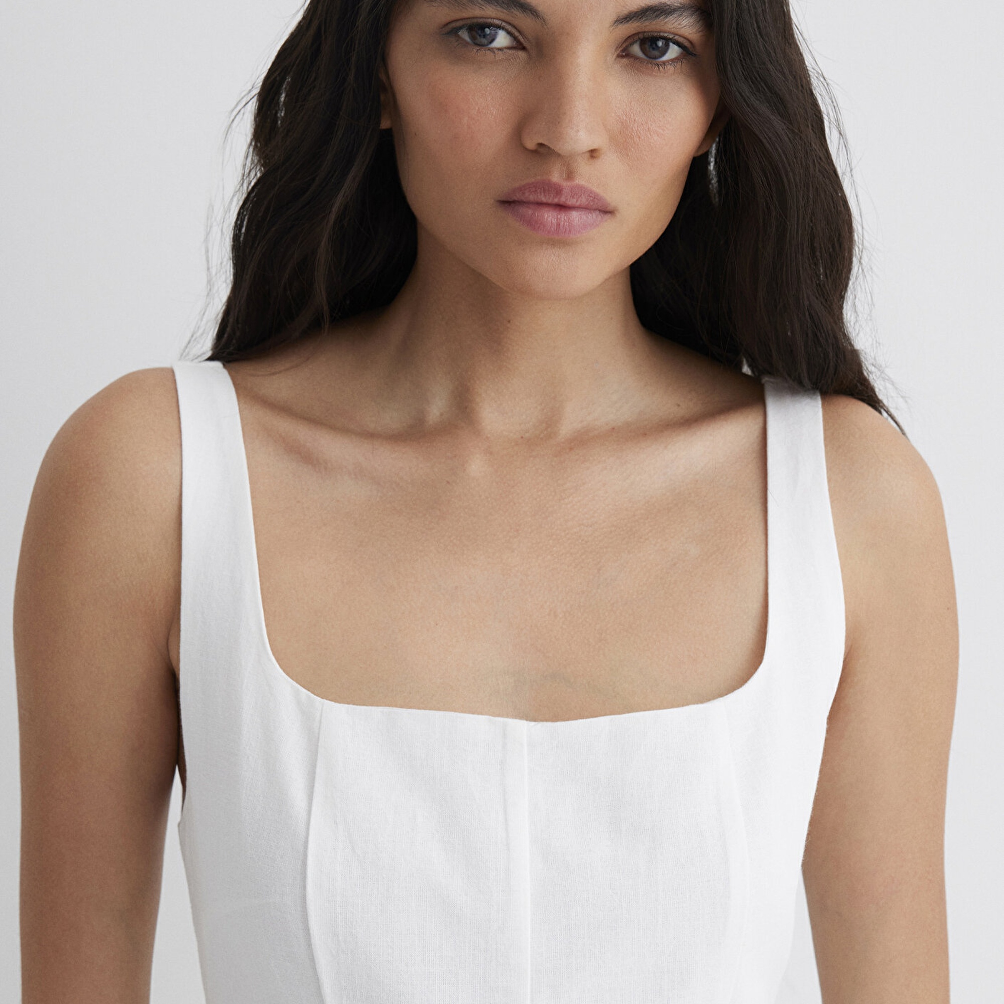 Mavi Beyaz Elbise 1310479-620