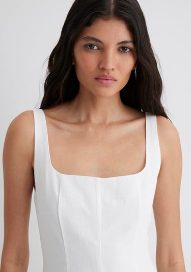  Mavi Beyaz Elbise 1310479-620