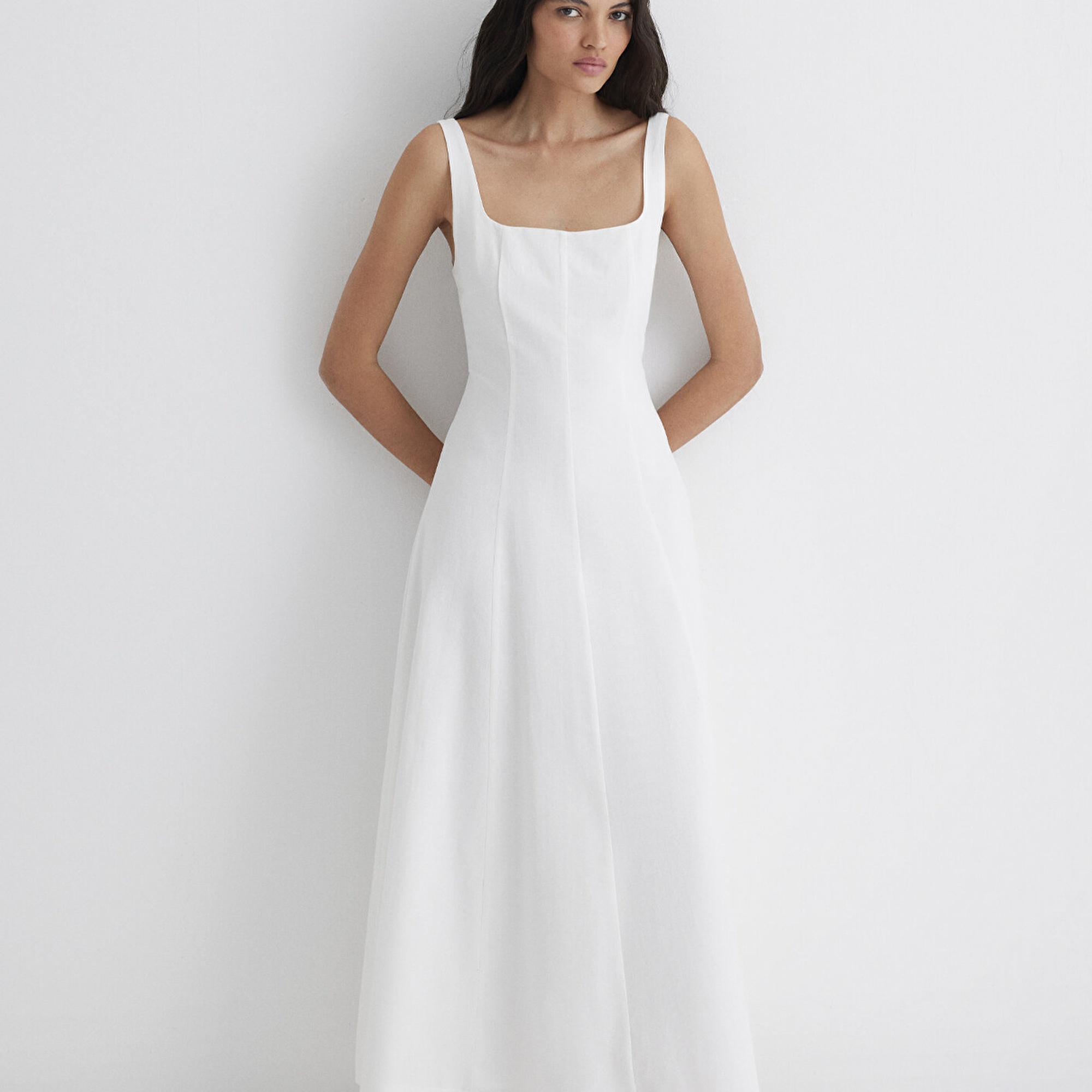 Mavi Beyaz Elbise 1310479-620