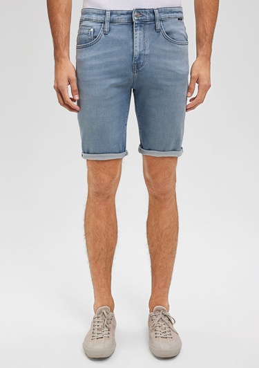  Mavi Brian Sporty Puslu Açık Mavi Jean Şort 0418487659