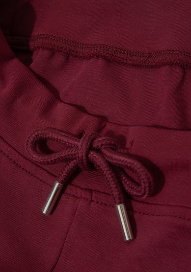  Mavi İspanyol Paça Bordo İnterlok Eşofman Altı 1011077-70394