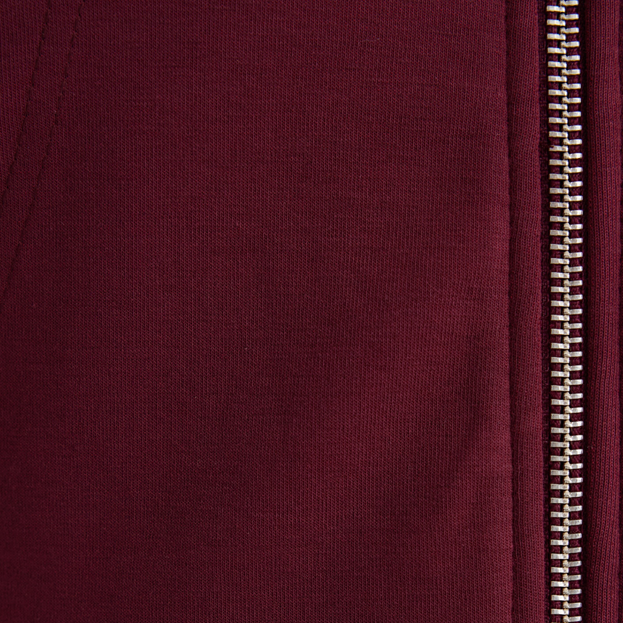 Mavi Kapüşonlu Bordo İnterlok Sweatshirt 1S10424-70394