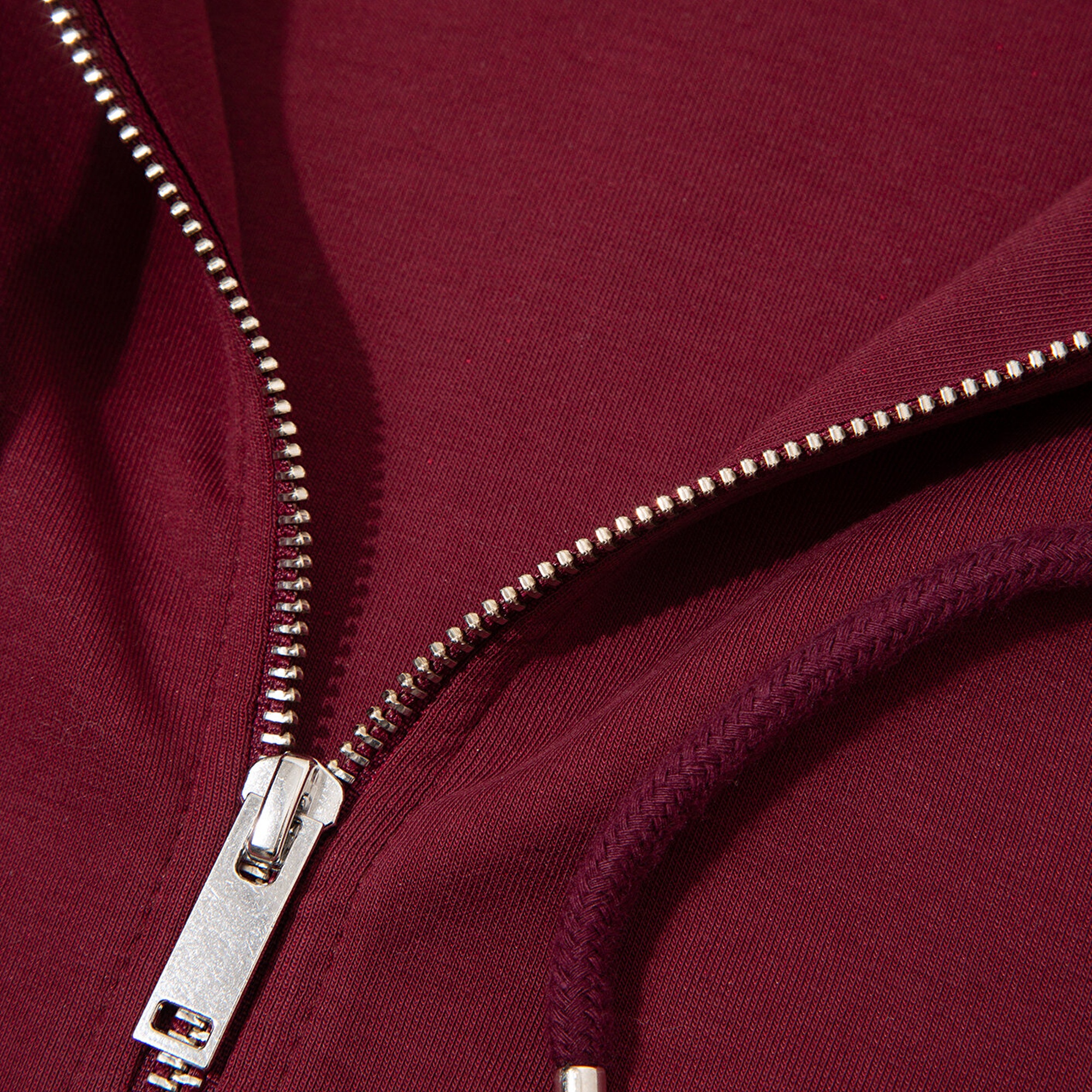 Mavi Kapüşonlu Bordo İnterlok Sweatshirt 1S10424-70394