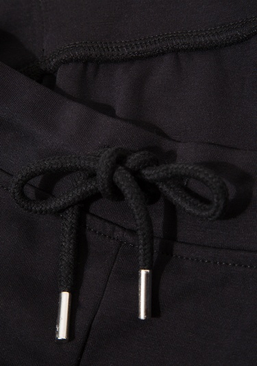  Mavi İspanyol Paça Siyah İnterlok Eşofman Altı 1011077-900