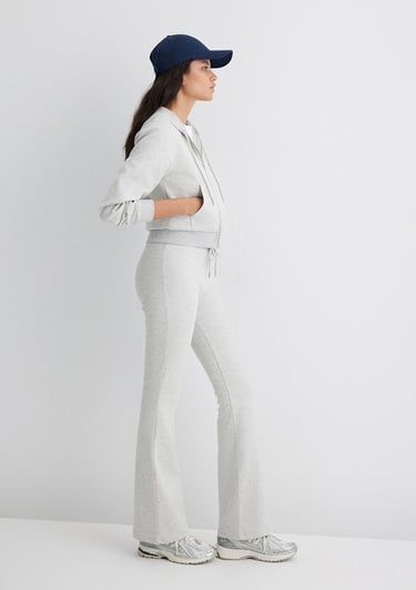  Mavi İspanyol Paça Gri İnterlok Eşofman Altı 1011077-88467