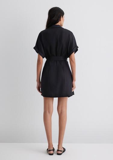  Mavi Siyah Elbise 1310743-900