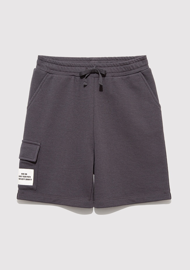  Mavi Antrasit Kargo Şort 6410013-70087