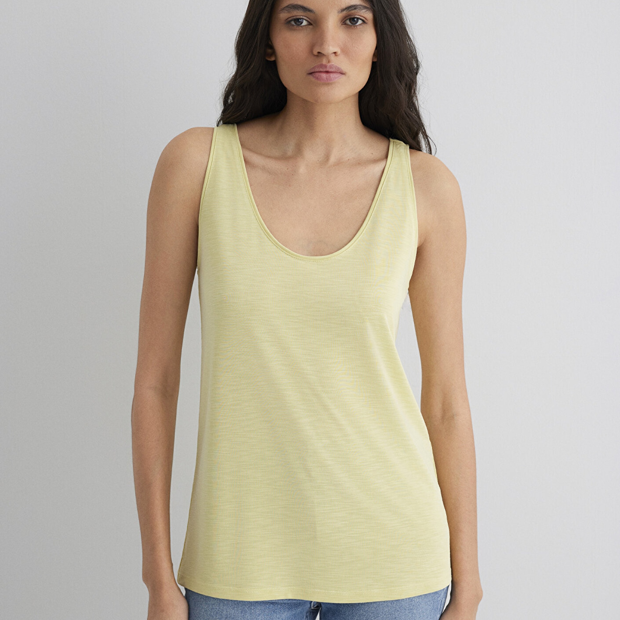 Mavi Sarı Tişört Slim Fit / Dar Kesim 1613216-71309