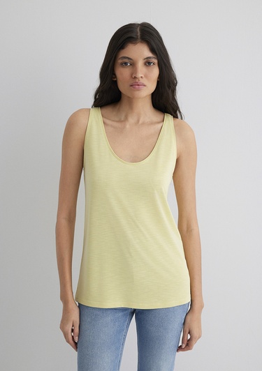  Mavi Sarı Tişört Slim Fit / Dar Kesim 1613216-71309