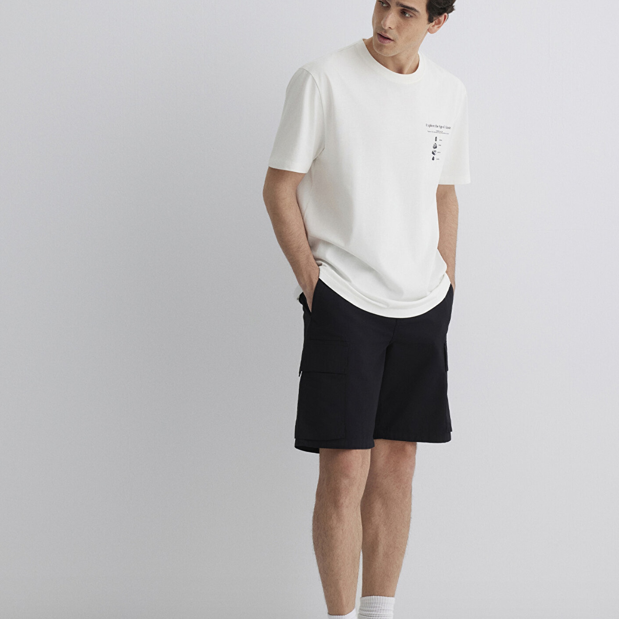 Mavi Siyah Kargo Şort 0410262-900