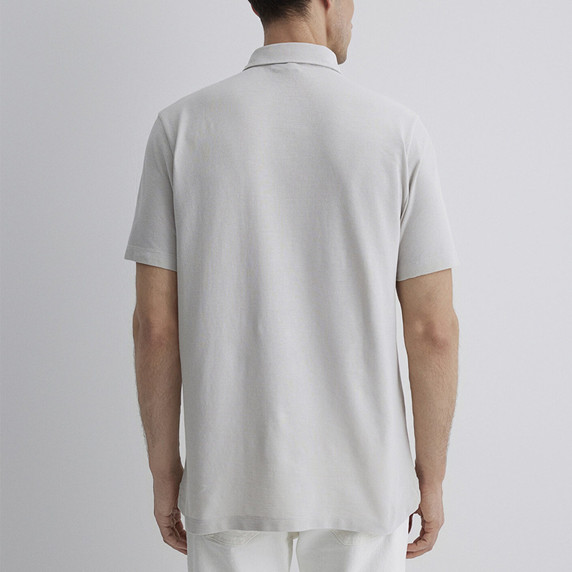 Mavi Gri Polo Tişört Regular Fit / Normal Kesim 0612633-70074