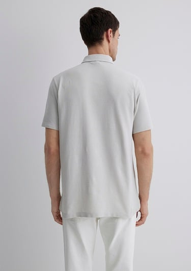  Mavi Gri Polo Tişört Regular Fit / Normal Kesim 0612633-70074