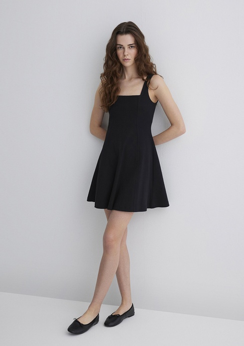  Mavi Siyah Elbise 1310679-900