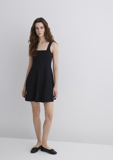  Mavi Siyah Elbise 1310679-900