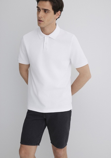  Mavi Beyaz Polo Tişört Regular Fit / Normal Kesim 0612231-620