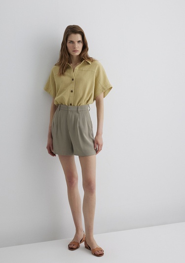  Mavi Lux Touch TENCEL TM Gri Lyocell Şort 1410163-70352