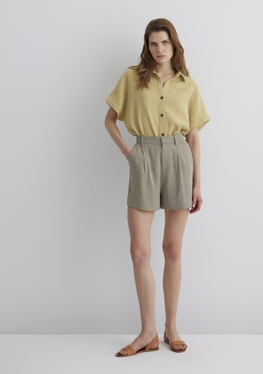  Mavi Lux Touch TENCEL TM Gri Lyocell Şort 1410163-70352