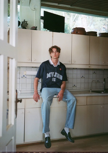  Mavi MVJNS 91 Baskılı Lacivert Forma Tişört Loose Fit / Bol Rahat Kesim 0612778-70487