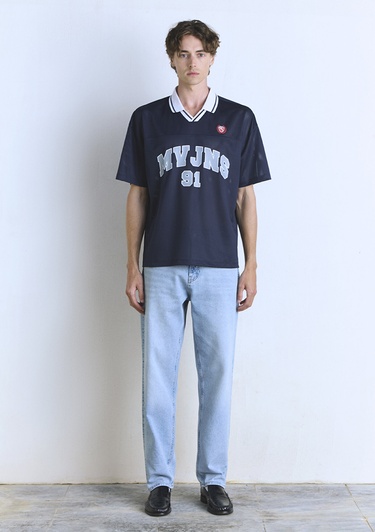  Mavi MVJNS 91 Baskılı Lacivert Forma Tişört Loose Fit / Bol Rahat Kesim 0612778-70487