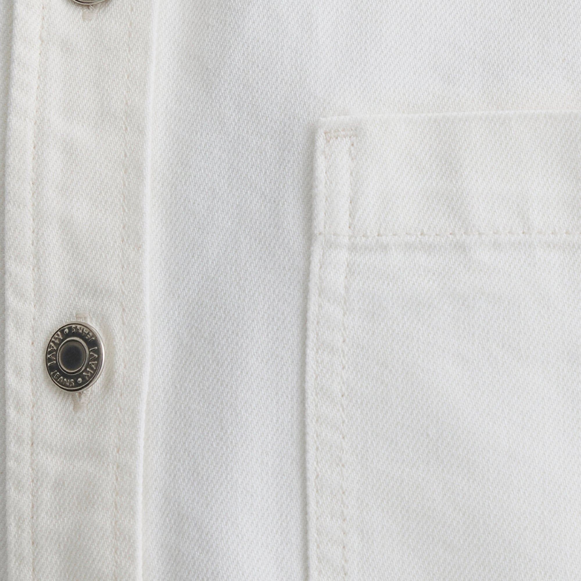 Mavi Vivi 90lar Beyaz Jean Gömlek Crop / Kısa Kesim 1210244-86440